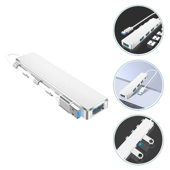 IBASETOY Usb Multiple Port Adapter ABS Material 1Pcs for Home and Office Use with 4 Ports