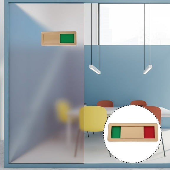 IBASETOY  Acrylic Office Privacy Sign Multi-Color Slide Indicator for Meeting Rooms