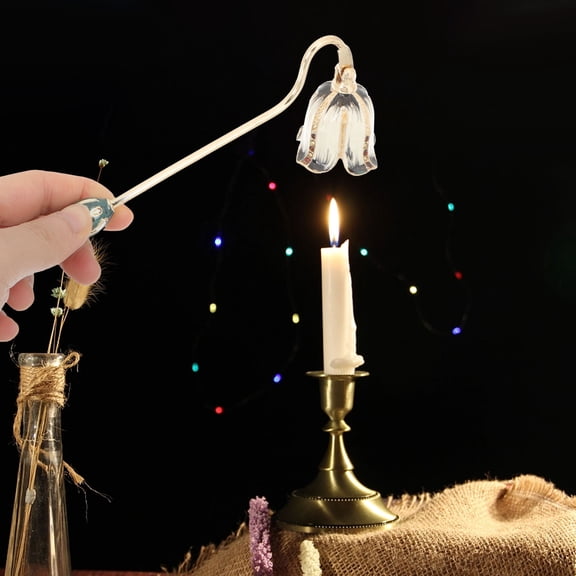 IBASETOY Golden Candle Extinguisher Unique Candle Snuffer Metal Safe Flame Control 1Set