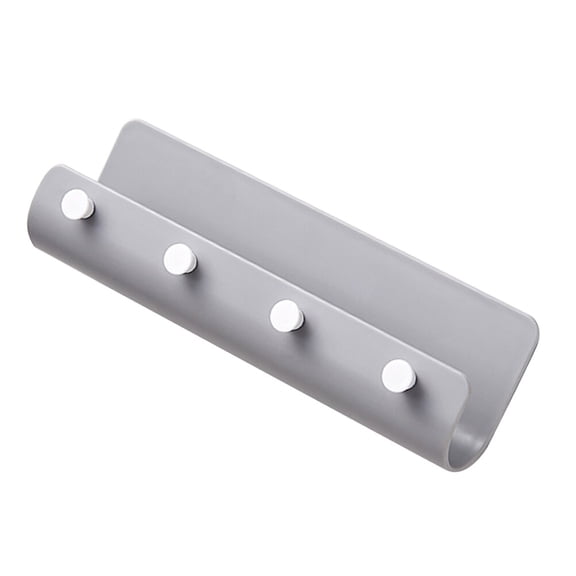 IBASETOY 1Set Home Key Holder Gray Plastic Wall Hanger for Doorway Organization with Simple Design