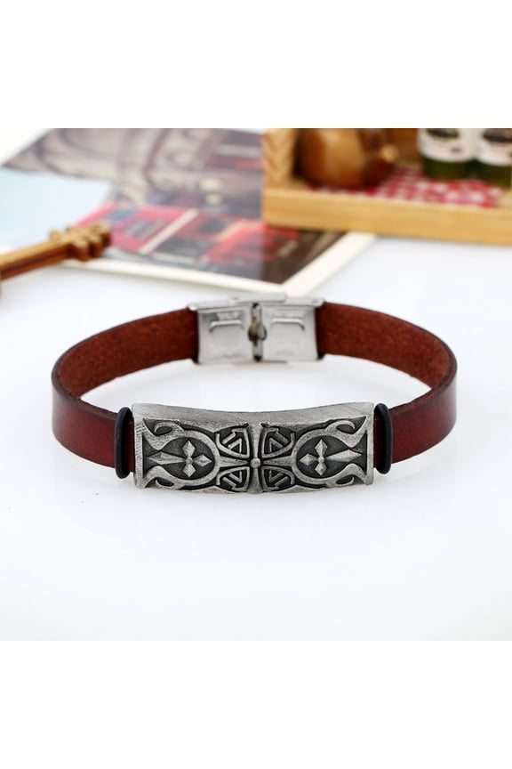 Mens Bracelet Brown Versatile Outfit Matching Wonderful Gift for Friends