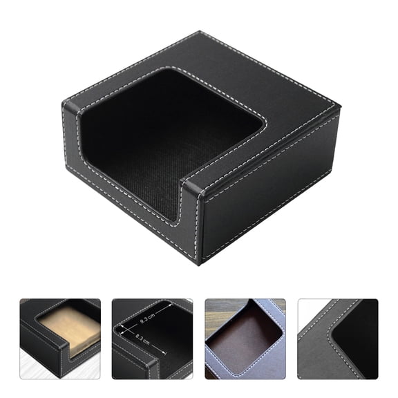 IBASETOY Tissues Box Non-Woven Fabric Black 1Set For Travel