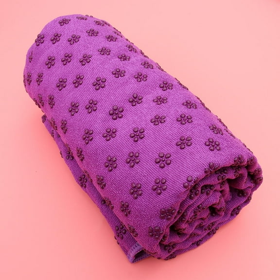 IBASETOY Non Skid Yoga Towel Yoga Mat Purple PVC 1Pcs