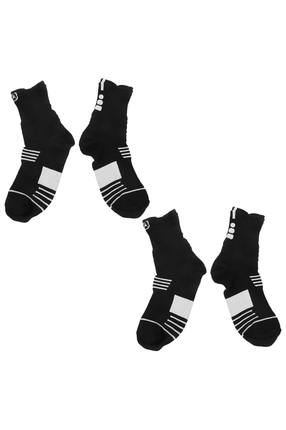 2 Pairs of Calf Socks Polyester with Support for Marathon