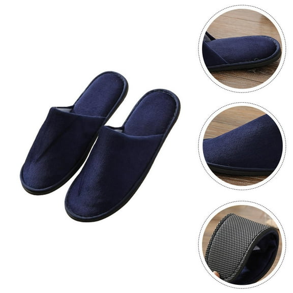 IBASETOY 2 Pairs of Disposable Shower Shoes for Hotel Stay Skidproof Rubber White