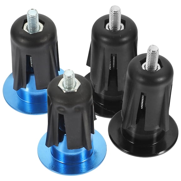 IBASETOY 2Pairs Aluminum Alloy Bike Handle End Plugs Easy Install Locking Caps for Cycling Accessories