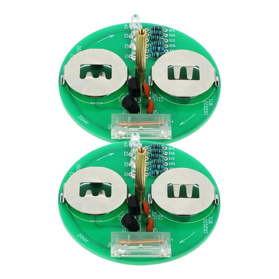 IBASETOY 2 Sets Gyroscope DIY Accessories Plastic Green Portable Tool for Education Hobbyists