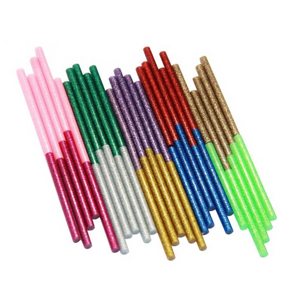 IBASETOY 200Pcs Hot Glue Sticks Eva Adhesive Assorted Colors for Craft Projects Home and Office Use