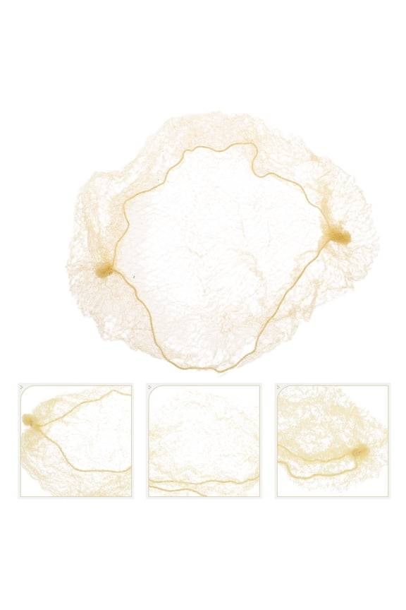 20Pack Elastic Mesh Bun Covers For Hair Holding In Daily Use Khaki Nylon