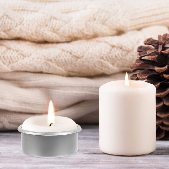 IBASETOY Elegant Iron Candle Containers for Home Storage 20Pcs