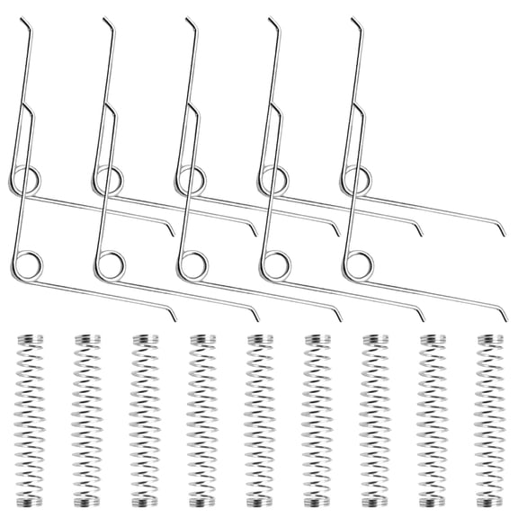 IBASETOY 20Pcs Plated Silver V Shape Pruner Replacement Springs Easy to Install Durable Metal Springs for Garden Tools