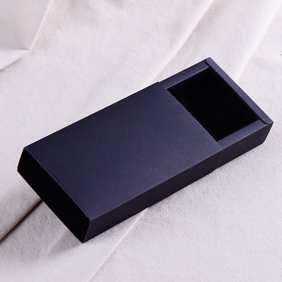 IBASETOY 20Set Drawer Type Packaging Box Small Boxes with Lids Black for Storage