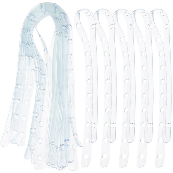 IBASETOY 20Set Non-slip Plastic Linkage Strips for Closet Organizer Clothes Rack