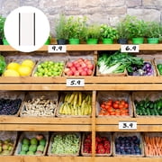 IBASETOY 20Set Retail Price Display Holder Magnetic Label Holders Transparent Paper for Warehouse Home Users