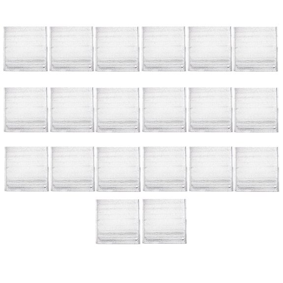 IBASETOY  Plated Silver Thick Aluminum Pouches for Travel and Daily Use 20Pcs