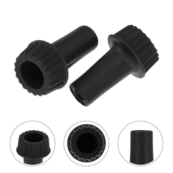 IBASETOY 20pcs Lamp Switch Replacement Turn Knob Black Plastic Round for Lamps