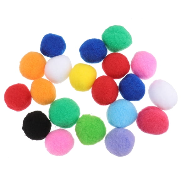 IBASETOY 20pcs Mini Pom Poms Assorted Color for Handmade Gifts Decorations