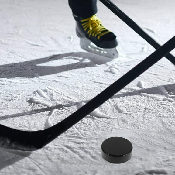 IBASETOY 20pcs Street Hockey Set Black PU for Outdoor Hockey Puck Training Effect