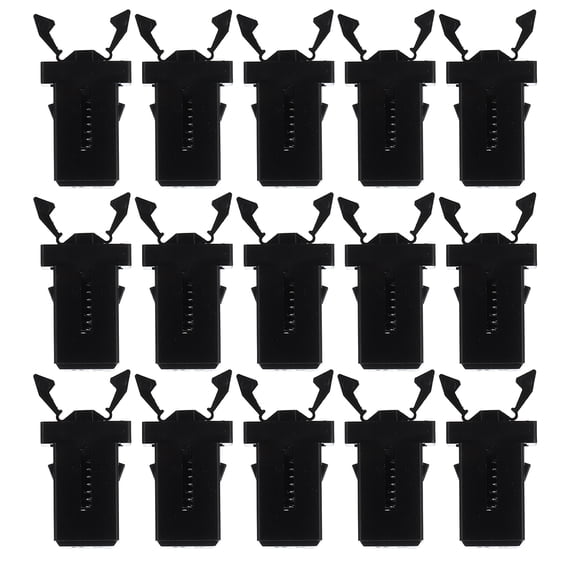 IBASETOY 24Pcs Black Pushbutton Trash Can Lid Locks Universal Replacement Clips for Home Use