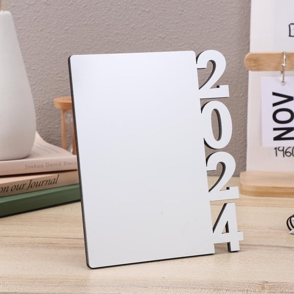 IBASETOY White Graduation Picture Frame 2024 Commemorative Sublimation for Decoration 2Pcs