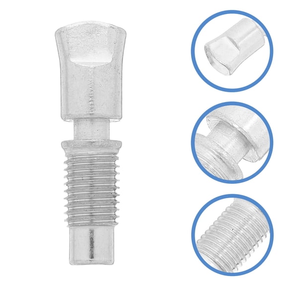 IBASETOY 2Pcs Hydraulic Horizontal Jack Hand Lever Oil Return Valve Plated Silver Steel Construction for Automotive Repair
