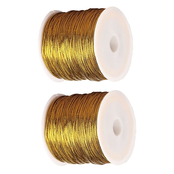 IBASETOY 2Pack Craft Twine Cloth Golden Practical Fashion DIY Decoration Accessories for Home Shop Store