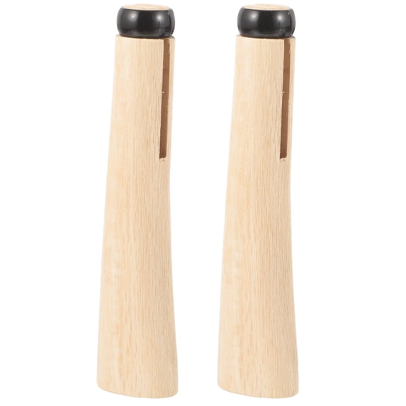IBASETOY Khaki Wood Handle Durable Fitting for Home Tools 2Set