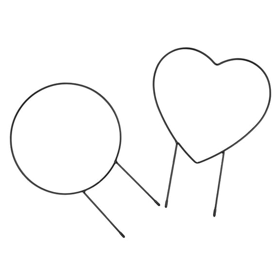 IBASETOY 2Pcs Climbing Plants Support Metal Tomato Cage Iron Plant Support Black Holder Rack