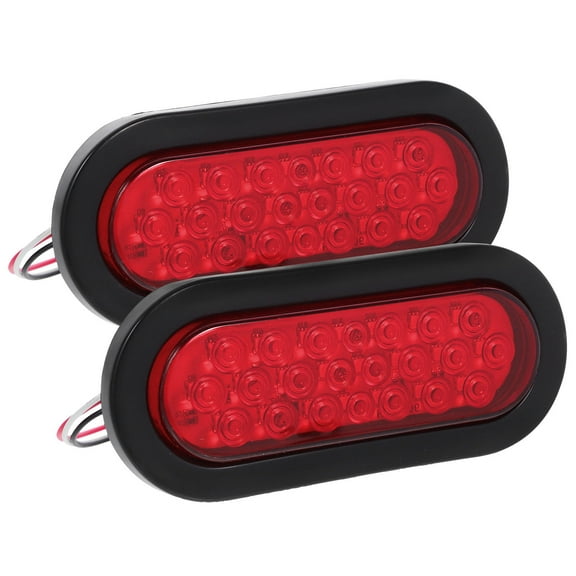 IBASETOY 2Pcs LED Rear Lights Red Waterproof Trailer Stop Turn Brake Light for Car Use