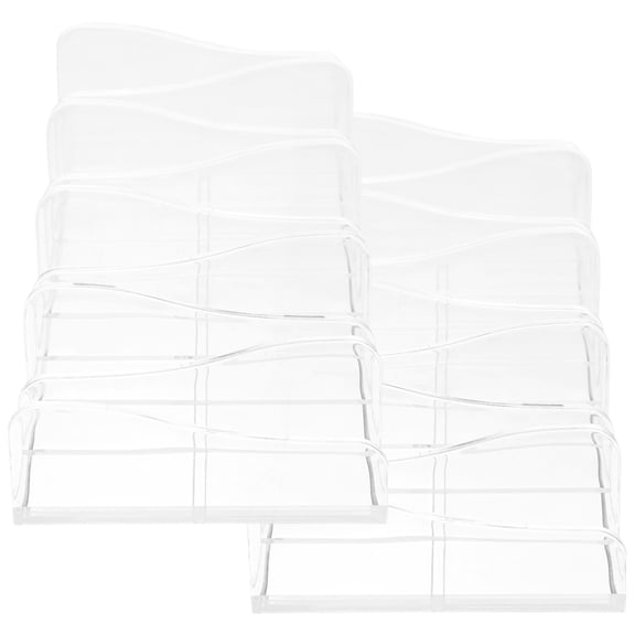 IBASETOY 2Pcs Eye Palette Organizer Transparent Storage for Makeup Products Dressing Table