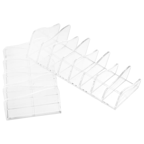 IBASETOY 2Pcs Eyeshadow Palettes Organizer Transparent Acrylic Display Stand for Makeup Products Dressing Table