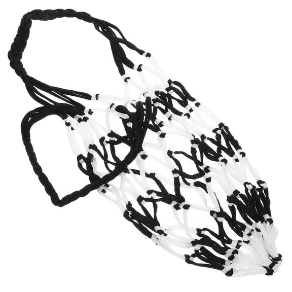 IBASETOY 2pcs Sports Balls Carrier Nylon Basketball Carrying Bag White Recreation Center for Fan Gear