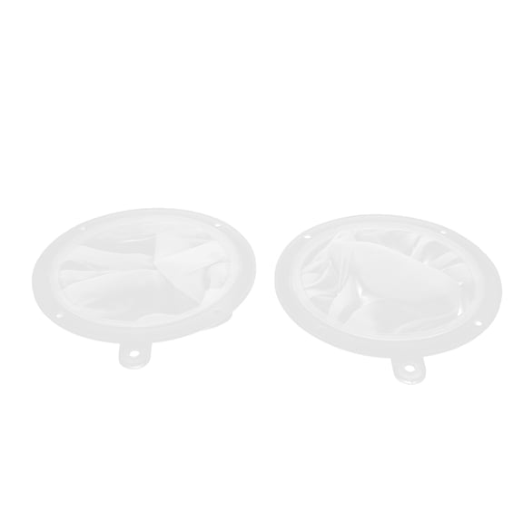 IBASETOY 2Pcs Home Use Fine Mesh Strainer in White with Wide Opening and Stain Resistant Filter Mesh