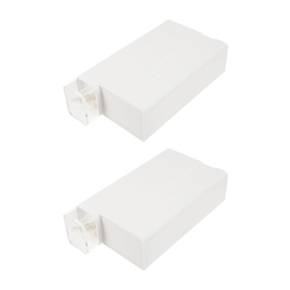 IBASETOY 2Pcs Practical White Lotion Sub Bottles Refillable Storage Bottles for Shampoo and Liquid