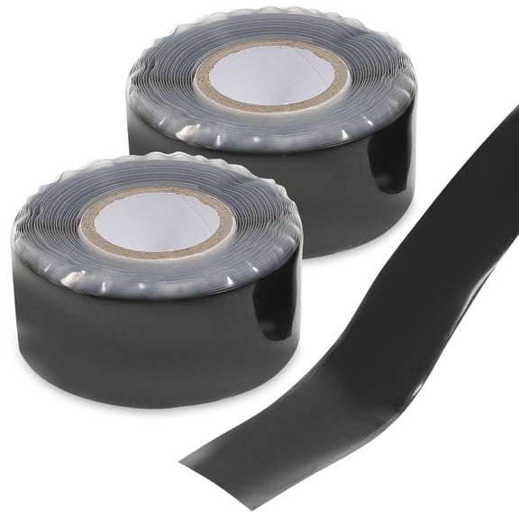 IBASETOY 2Pcs Pipe Repair Tape PVC for Plumbing Repairs Black Sealing Insulated
