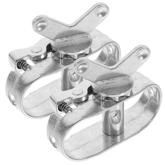 IBASETOY 2Pcs Pool Cover Winch Aluminium Silver for Pool Owners Winter