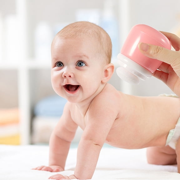 IBASETOY 2Pcs Powder Box with Puff Pink Composite Sponge Store Powder Home Care