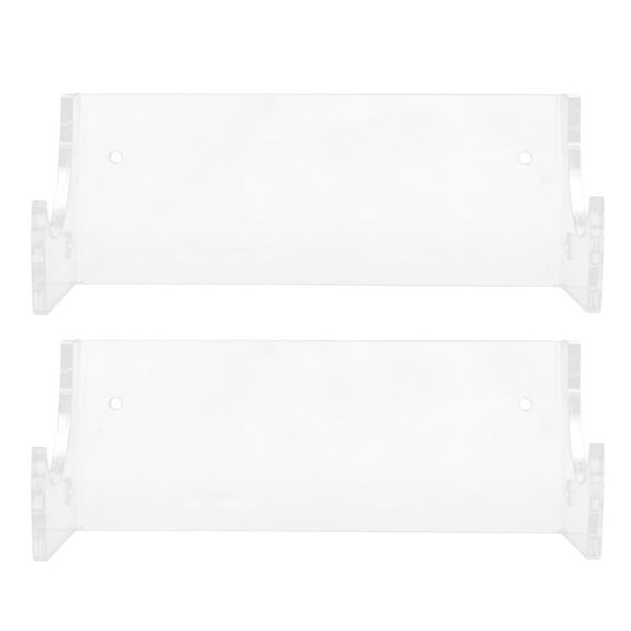 IBASETOY 2Pcs Transparent Acrylic Rolling Pin Holder Wall Mount Kitchen Storage Rack Space Saving Organizer