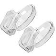 thumbnail image 1 of IBASETOY 2Pcs Transparent Adhesive Small Floating Wall Shelves Wall Mount Shelf for Home Camera Router Speakers, 1 of 8