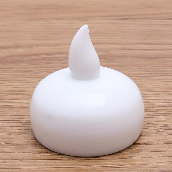 IBASETOY 2Pcs Waterproof LED Tea Lights for Party Decoration White Floating Design