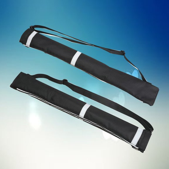 IBASETOY 2Pcs Waterproof Black Umbrella Cover with Double Layer Design Large Capacity Outdoor Umbrella Storage Bag