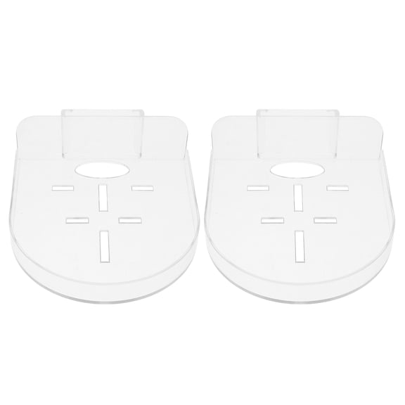 IBASETOY Clear Wall Shelves Plastic Security Camera Holder for Home Damage-Free Removal Stable