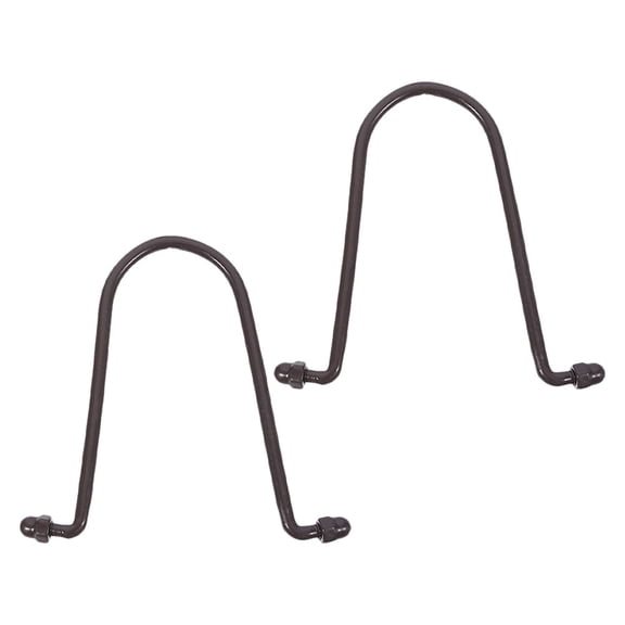 IBASETOY 2Pcs Tough Black Metal Rain Chain Adapter Hooks Easy to Install Durable Iron Rain Chain Fittings