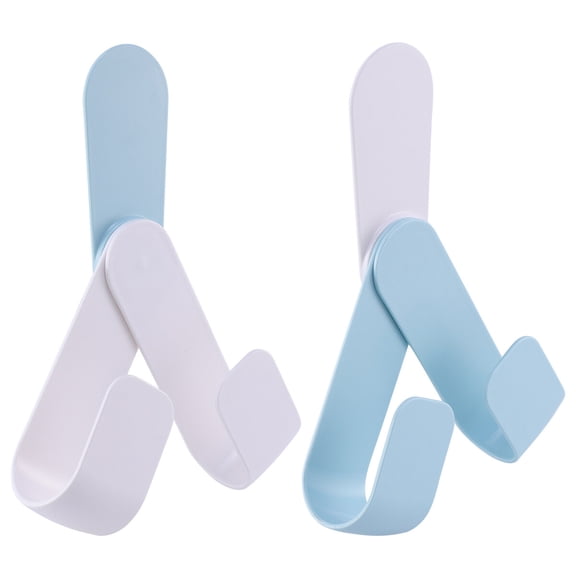 IBASETOY 2Set Hanging Lid Organizer Rack Plastic Kitchen Utensil Holder for Home Kitchen Use in Blue