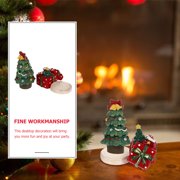 IBASETOY 2Set Resin Craft Small Baubles Assorted Color Festive Atmosphere Creation for Home