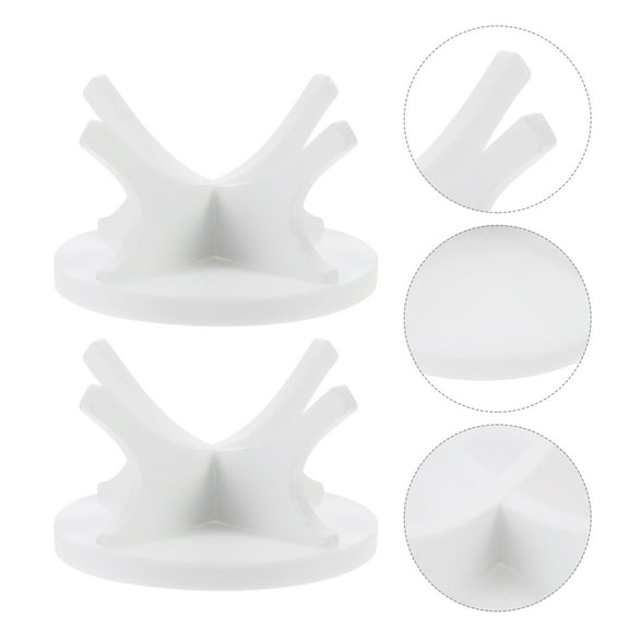 IBASETOY 2pcs Acrylic Ball Display Stand Softball And Rack Durable And Stylish Sports Memorabilia Holder For Showcase