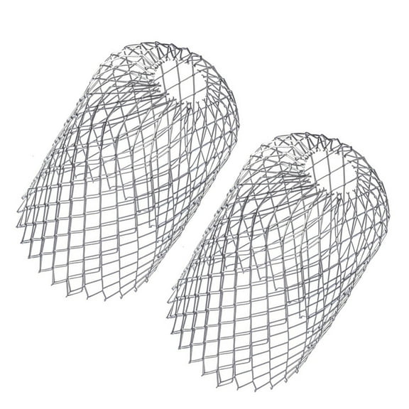IBASETOY 2pcs Anti-Leaf Drain Mesh Stainless Steel Drain Filter Strainer Outdoor Use Gutter Downspouts