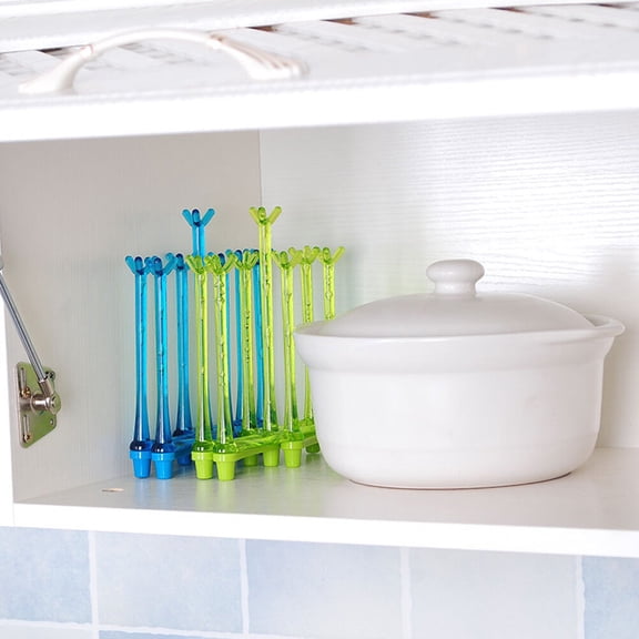IBASETOY 2pcs Bottle Drying Rack Baby Material Green for Kitchen Back to School