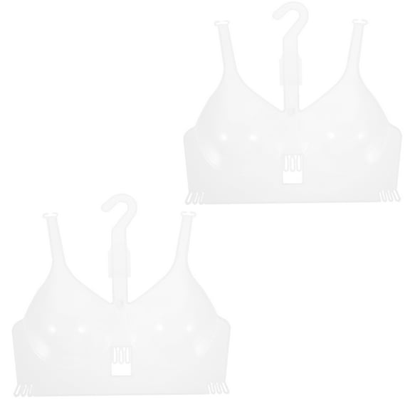 IBASETOY 2pcs Bra Underwear Display Form Transparent Plastic for Women Underwear Exhibition Show