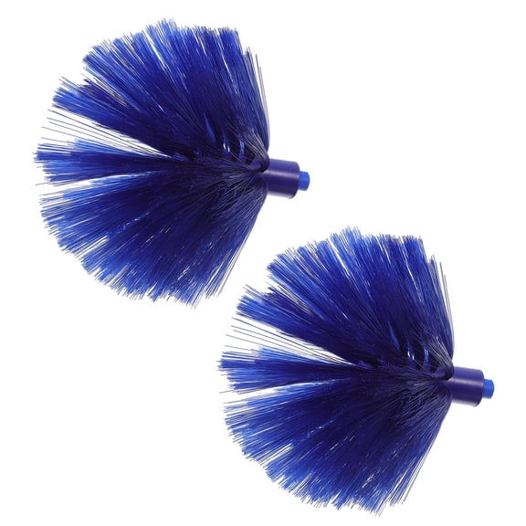 IBASETOY 2Pcs Blue Replacement Cobweb Brush Head for Ceiling Fan Dusters Non Shedding